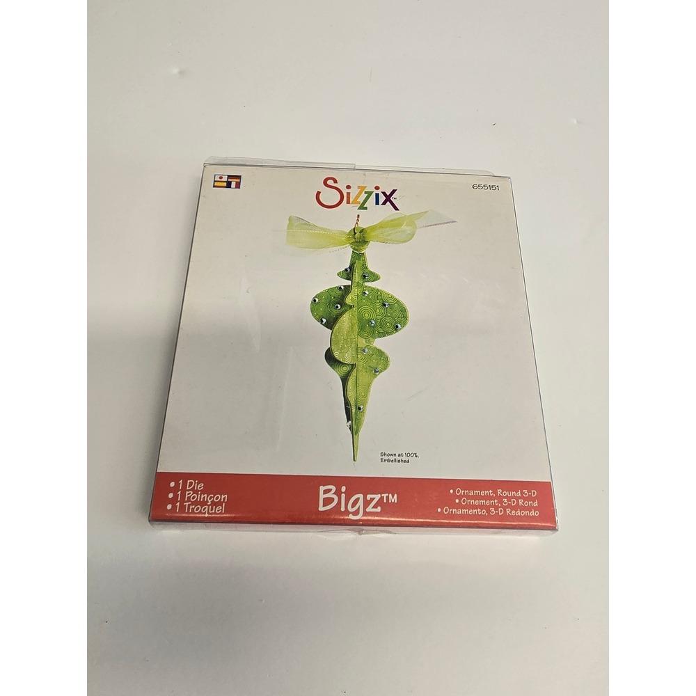 Sizzix‎ Bigz Die 655151 Ornament Round 3-D Stu Kilgour BIGkick Big Shot New
